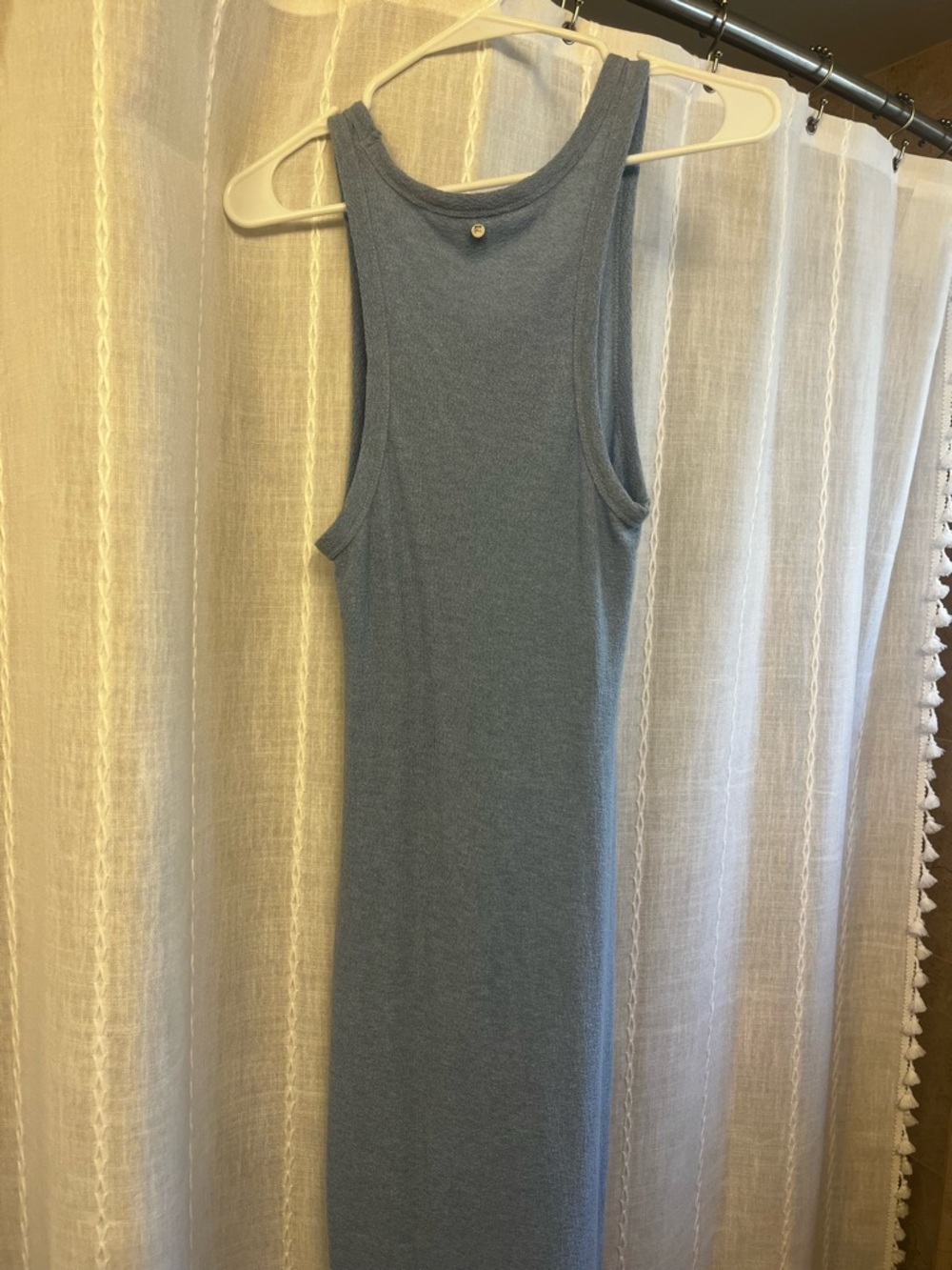 Rusty Light Blue Racerback Maxi Dress - Picture 2 of 4